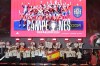 Spain's Dani Olmo holds the trophy during celebrations of the Spanish team's European soccer championship title on a stage at Cibeles square in Madrid, Monday, July 15, 2024. Spain defeated England in the final of the Euro 2024 soccer tournament in Berlin on Sunday evening. (AP Photo/Andrea Comas)