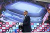 Kylian Mbappe, of France, leaves at the end of a news conference after being presented to fans as a new Real Madrid player at the Santiago Bernabeu stadium in Madrid, Tuesday, July 16, 2024. (AP Photo/Andrea Comas)