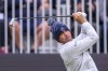 Gary Woodland on the 1st hole during day three of the Genesis Scottish Open 2024 at The Renaissance Club, North Berwick, Saturday July 13, 2024. (Malcolm Mackenzie/PA via AP)