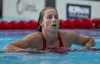 Team Canada's Sydney Pickrem recovers after winning gold in the women's 200m individual medley swimming at the Pan American Games in Santiago, Chile on October 25, 2023. THE CANADIAN PRESS/Frank Gunn