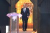 Major League Baseball Commissioner Rob Manfred walks up to the podium during the MLB baseball draft in Fort Worth, Texas, Sunday, July 14, 2024. (AP Photo/LM Otero)