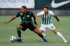 Ferencvaros' Henry Wingo, left, and Zalgiris' Hugo Videmont challenge for the ball during the Champions League, second qualifying round soccer match between the Zalgiris and Ferencvárosi at the LFF stadium in Vilnius, Lithuania, Tuesday, July 27, 2021. Toronto FC has made American defender Wingo its first signing of the secondary transfer window. THE CANADIAN PRESS/AP-Mindaugas Kulbis