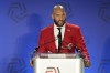 FIEL - Inductee Tim Howard speaks during a ceremony for the National Soccer Hall of Fame, on May 4, 2024, in Frisco, Texas. Former U.S. goalkeeper Tim Howard has joined the group that collectively owns Major League Soccer’s Houston Dynamo FC and the National Women’s Soccer League’s Houston Dash as a minority investor. Houston Dynamo Football Club announced the addition on Tuesday, July 16, 2024. (AP Photo/Tony Gutierrez, File)