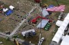 The Butler Farm Show, site of a campaign rally for Republican presidential candidate former President Donald Trump, is seen Monday July 15, 2024 in Butler, Pa. Trump was wounded on July 13 during an assassination attempt while speaking at the rally. (AP Photo/Gene J. Puskar)