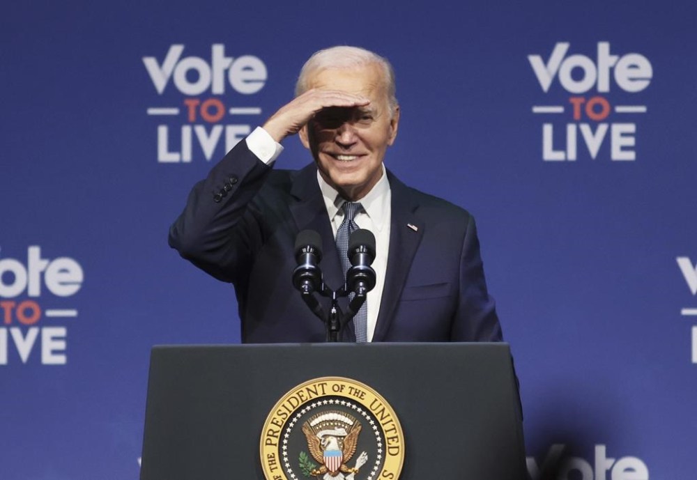 President Joe Biden speaks at a 2024 Prosperity Summit Tuesday, July 16, 2024, in North Las Vegas, Nev. (AP Photo/Ronda Churchill)