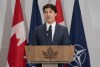 Prime Minister Justin Trudeau delivers a speech at the Canadian embassy, July 9, 2024 in Washington. THE CANADIAN PRESS/Adrian Wyld