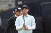 Sam Hutsby of England reacts after missing a putt on the 18th green during his opening round of the British Open Golf Championships at Royal Troon golf club in Troon, Scotland, Thursday, July 18, 2024. (AP Photo/Scott Heppell)