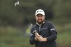 Shane Lowry of Ireland reacts on the 12th green during his final round of the British Open Golf Championships at Royal Troon golf club in Troon, Scotland, Sunday, July 21, 2024. (AP Photo/Peter Morrison)