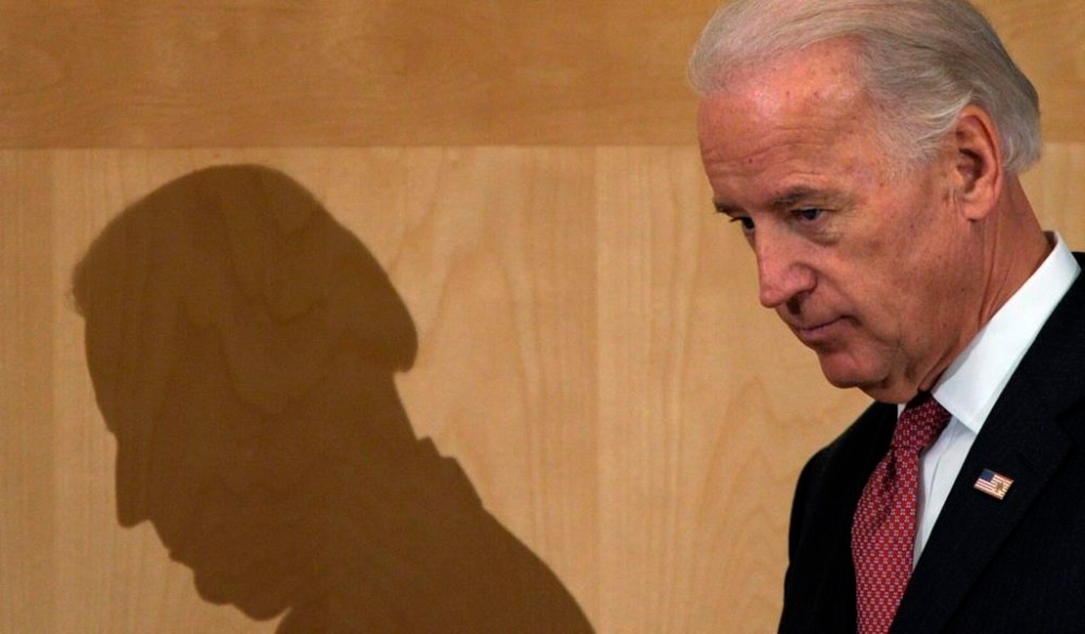 FILE - Vice President Joe Biden walks off of the stage after speaking on the Obama Administration's nuclear security agenda, Feb. 18, 2010, at Ft. McNair in Washington. Historians and political advisers say history will be kinder to President Joe Biden than voters have been. Biden dropped out of the presidential race Sunday, July 21, 2024, clearing the way for a new Democratic nominee. (AP Photo/Susan Walsh, File)
