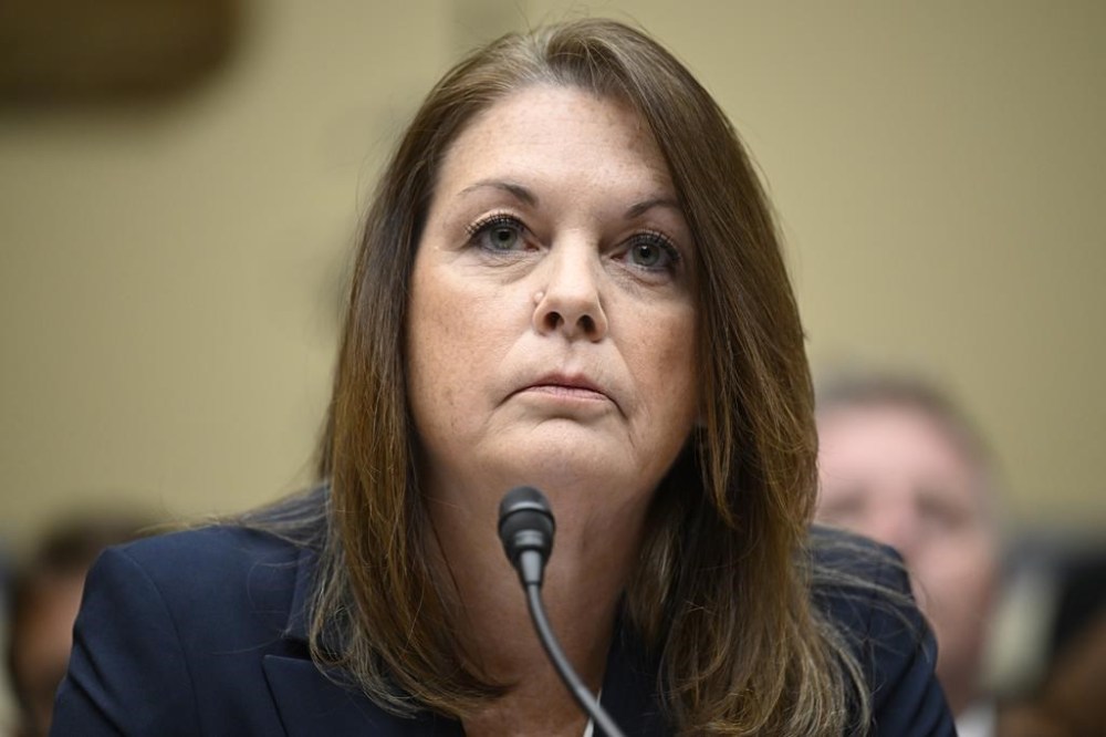 U.S. Secret Service Director Kimberly Cheatle testifies about the attempted assassination of former President Donald Trump at a campaign event in Pennsylvania before the House Oversight and Accountability Committee, at the Capitol, Monday, July 22, 2024 in Washington. (AP Photo/John McDonnell)