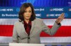 FILE - Democratic presidential candidate Sen. Kamala Harris, D-Calif., speaks during a Democratic presidential primary debate, Nov. 20, 2019, in Atlanta. Harris' first presidential run showed potential on the debate stage. But it also involved a struggle to find a core message. Democrats say that was as much about the difficult scramble in a big primary field. In 2024, they argue, she would be able leverage the best of her 2020 effort in a matchup against one man: former President Donald Trump. (AP Photo/John Bazemore)