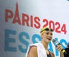 Summer McIntosh speaks to the crowd after winning the women's 200-metre butterfly at the Canadian Olympic Swim Trials in Toronto on Saturday, May 18, 2024. THE CANADIAN PRESS/Frank Gunn