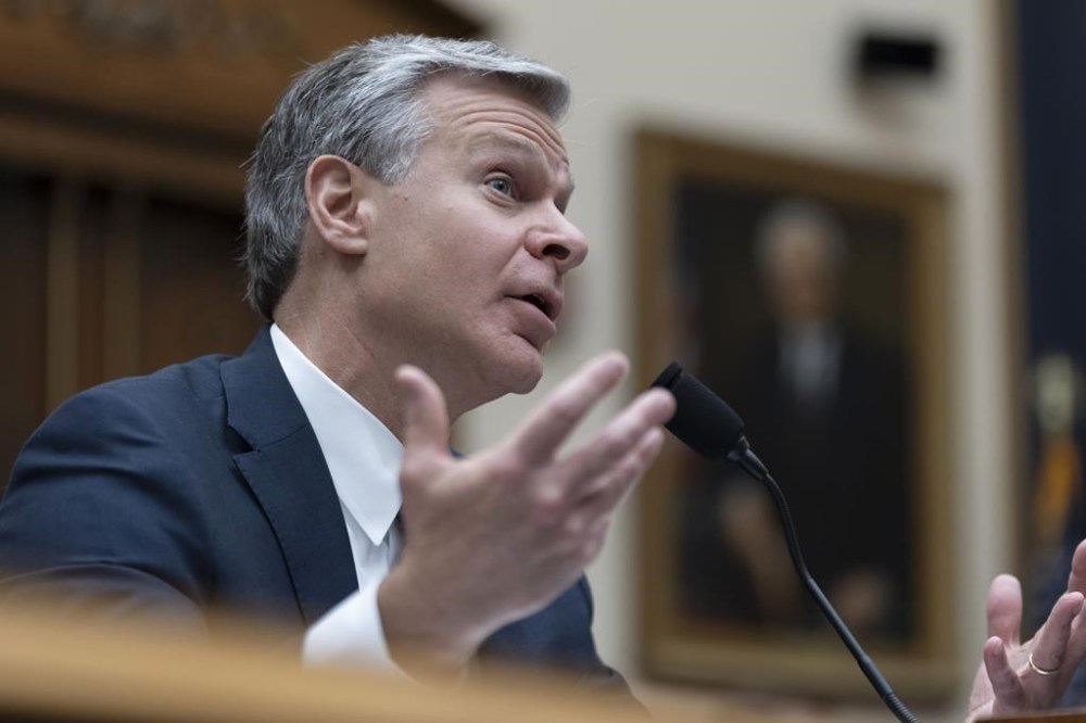 FBI Director Christopher Wray testifies before a House committee about the July 13 shooting at a campaign rally in Butler, Pennsylvania, Wednesday, July 24, 2024, on Capitol Hill. Wray said that the FBI will