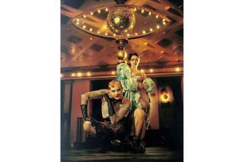 This image released by DKC O&M Co. shows Adam Lambert, left, and Auli'i Cravalho posing in costume ahead of their run this fall in 