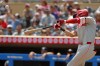 Philadelphia Phillies' Trea Turner hits a solo home run against the Minnesota Twins in the fifth inning of a baseball game Wednesday, July 24, 2024, in Minneapolis. (AP Photo/Bruce Kluckhohn)