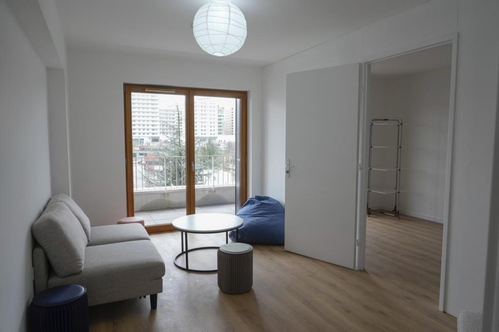 A living room of the Olympic village is pictured, in Saint-Denis, north of Paris Wednesday, Feb. 28, 2024. THE CANADIAN PRESS/AP-Thibault Camus