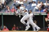 Detroit Tigers' Justyn-Henry Malloy runs out a single during the first inning of a baseball game against the Cleveland Guardians, Thursday, July 25, 2024, in Cleveland. (AP Photo/Nick Cammett)