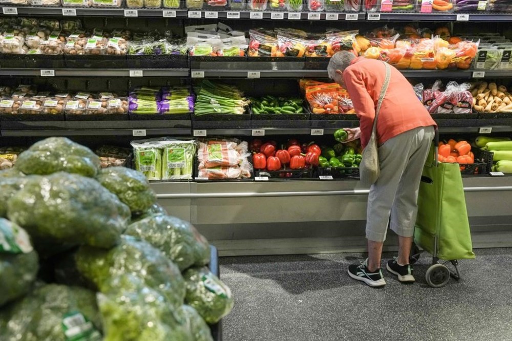 A customer shops in a new