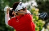 Australia's Hannah Green hits a tee shot on the first hole during the second round at the LPGA Canadian Women's Open golf tournament in Calgary, Alta., Friday, July 26, 2024.THE CANADIAN PRESS/Jeff McIntosh