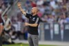 CF Montréal head coach Laurent Courtois () in the first half of an MLS soccer match Saturday, June 22, 2024, in Commerce City, Colo. (AP Photo/David Zalubowski)