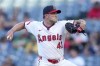 Los Angeles Angels starting pitcher Carson Fulmer throws during the first inning of a baseball game against the Oakland Athletics in Anaheim, Calif., Friday, July 26, 2024. (AP Photo/Eric Thayer)