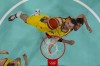 Nick Kay, of Australia, shoots over Rudy Fernández, of Spain, during a men's basketball game at the 2024 Summer Olympics, Saturday, July 27, 2024, in Lille, France. (Brian Snyder/Pool Photo via AP)