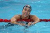 Swimmer Mary-Sophie Harvey, from Trois-Rivieres, Que. smiles following her race in a women's 200m freestyle heat at the Summer Olympics, Sunday, July 28, 2024 in Paris, France. THE CANADIAN PRESS/Adrian Wyld