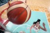 Megan Gustafson, of Spain, shoots in a women's basketball game against Spain at the 2024 Summer Olympics, Sunday, July 28, 2024, in Villeneuve-d'Ascq, France. (AP Photo/Michael Conroy, Pool)