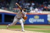 Atlanta Braves pitcher Reynaldo López delivers against the New York Mets during the second inning of a baseball game, Sunday, July 28, 2024, in New York. (AP Photo/Rich Schultz)