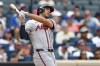 Atlanta Braves' Matt Olson hits a three-run home run against the New York Mets during the fourth inning of a baseball game, Sunday, July 28, 2024, in New York. (AP Photo/Rich Schultz)