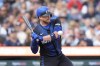 Detroit Tigers' Carson Kelly is hit by a pitch during the third inning of a baseball game against the Minnesota Twins, Friday, July 26, 2024, in Detroit. (AP Photo/Carlos Osorio)