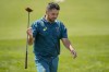 Jason Day, of Australia, walks to the 18th green during a practice round for the men's golf event at the 2024 Summer Olympics, Monday, July 29, 2024, at Le Golf National in Saint-Quentin-en-Yvelines, France. (AP Photo/George Walker IV)