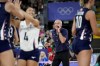 United States'coach Karch Kiraly gives directions to players during the group A women's volleyball match between the United States and China at the 2024 Summer Olympics, Monday, July 29, 2024, in Paris, France. (AP Photo/Alessandra Tarantino)
