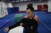 Angela Fuller, 44, trains at 5280 Gymnastics, Wednesday, July 24, 2024, in Littleton, Colo. (AP Photo/Brittany Peterson)