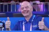 FIFA President Gianni Infantino in Paris, France, during the team judo competition at Champ-de-Mars Arena during the 2024 Summer Olympics, Wednesday, July 31, 2024. (AP Photo/Eugene Hoshiko)