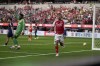 Arsenal forward Gabriel Jesus, right, celebrates after a goal during the first half of an international friendly soccer match against Manchester United, Saturday, July 27, 2024, in Inglewood, Calif. (AP Photo/Eric Thayer)