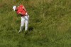 Xander Schauffele, of the United States, plays out of the rough on the 17th hole during the first round of the men's golf event at the 2024 Summer Olympics, Thursday, Aug. 1, 2024, at Le Golf National in Saint-Quentin-en-Yvelines, France. (AP Photo/George Walker IV)
