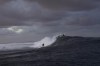 Kauli Vaast, of France, warms up prior to the quarterfinals round of the 2024 Summer Olympics surfing competition Thursday, Aug. 1, 2024, in Teahupo'o, Tahiti. (AP Photo/Gregory Bull)