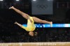 Rebeca Andrade, of Brazil, performs on the balance beam during the women's artistic gymnastics all-around finals in Bercy Arena at the 2024 Summer Olympics, Thursday, Aug. 1, 2024, in Paris, France. (AP Photo/Abbie Parr)