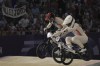 Joris Daudet of France, left, competes alongside Romain Mahieu of France during the men's BMX racing event, at the 2024 Summer Olympics, Thursday, Aug. 1, 2024, in Saint-Quentin-en-Yvelines, France. (AP Photo/Thibault Camus)
