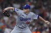 Los Angeles Dodgers relief pitcher Ryan Yarbrough delivers during the seventh inning of a baseball game against the Houston Astros, Friday, July 26, 2024, in Houston. Yarbrough has reported to the Toronto Blue Jays and will be active Friday against the New York Yankees. THE CANADIAN PRESS/AP/Kevin M. Cox