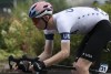 Matteo Jorgenson, of the United States, pedals during the men's road cycling event, at the 2024 Summer Olympics, Saturday, Aug. 3, 2024, in Paris, France. (Tim de Waele/Pool Photo via AP)