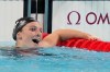 Canada's Summer McIntosh, of Toronto, reacts to her gold medal finish in the 200m women's individual medley final during the 2024 Summer Olympic Games, in Nanterre, France, Saturday, Aug. 3, 2024. THE CANADIAN PRESS/Christinne Muschi