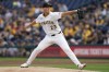 Pittsburgh Pirates starting pitcher Mitch Keller delivers during the first inning of a baseball game against the Arizona Diamondbacks, Saturday, Aug. 3, 2024, in Pittsburgh. (AP Photo/Matt Freed)