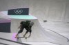 South Africa's Dallas Oberholzer performs, during a men's skateboard park practice session at the 2024 Summer Olympics, Saturday, Aug. 3 2024, in Paris, France. (AP Photo/John Leicester)