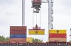 Shippers and producers are holding their breath ahead of a possible strike by thousands of rail workers this month that would halt freight traffic, clog ports and disrupt industries. A shipping container is loaded onto a container ship in the Port of Montreal, Tuesday, Sept.19, 2023.THE CANADIAN PRESS/Christinne Muschi