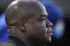 FILE - Former Chicago White Sox player Frank Thomas watches during a baseball game between the Chicago Cubs and Cincinnati Reds at the Field of Dreams movie site Aug. 11, 2022, in Dyersville, Iowa. (AP Photo/Charlie Neibergall, File)