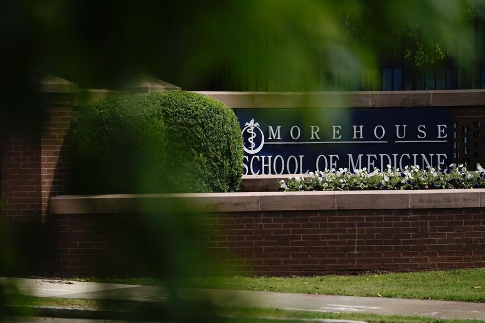 FILE - The Morehouse School of Medicine building is seen on May 4, 2022, in Atlanta. Bloomberg Philanthropies said Tuesday, Aug. 6, 2024, it will give $600 million to the endowments of the four historically Black medical schools, including Morehouse. (AP Photo/Brynn Anderson, File)
