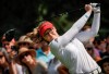 Canada's Brooke Henderson hits a tee shot on the second hole during the final round at the LPGA Canadian Women's Open golf tournament in Calgary, Alta., Sunday, July 28, 2024.THE CANADIAN PRESS/Jeff McIntosh