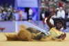 Wayne Pinnock, of Jamaica, competes during the men's long jump final at the 2024 Summer Olympics, Tuesday, Aug. 6, 2024, in Saint-Denis, France. (AP Photo/Matthias Schrader)